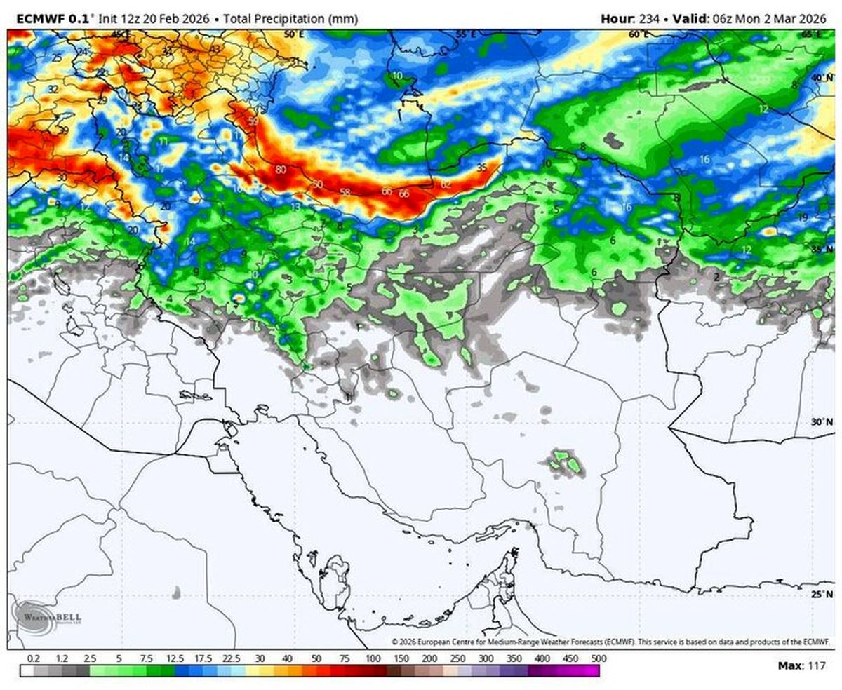 ورود سامانه بارشی جدید از دوشنبه | باران و وزش باد شدید در ۱۰ استان