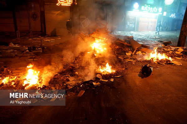 تخریب‌ اموال مردم توسط اغتشاشگران در رشت