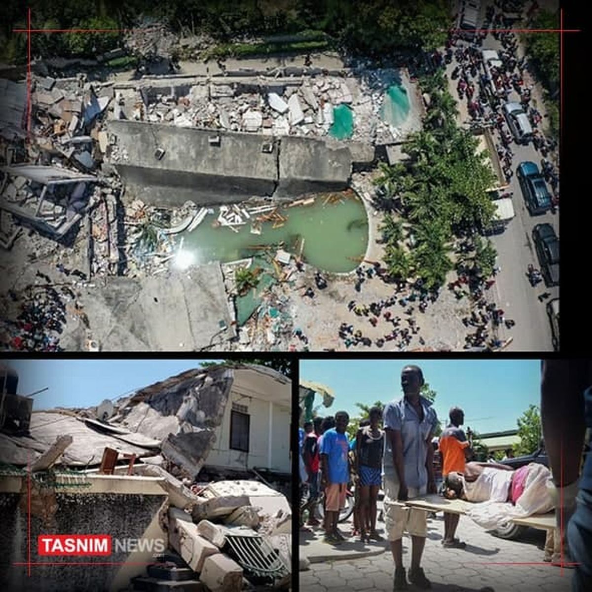 شمار جان باختگان زلزله هائیتی به ۲۷۷ نفر رسید +عکس