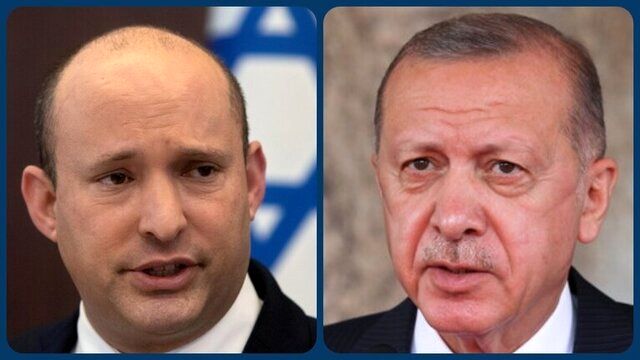 اولین تماس تلفنی اردوغان و نخست‌وزیر اسرائیلی پس از 8 سال