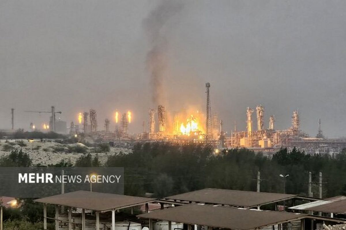 حریق فاز ۱۴ پارس جنوبی مهار شد