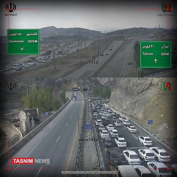 ترافیک سنگین در همه خروجی‌های تهران  +عکسن