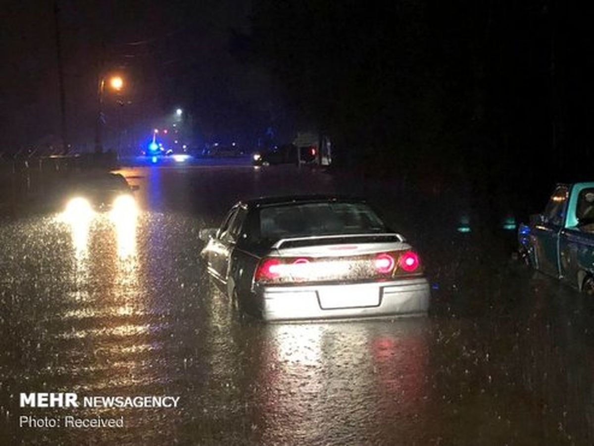 بارش ۲۵ میلیمتر باران در ۱۸ دقیقه رگبار شب تهران