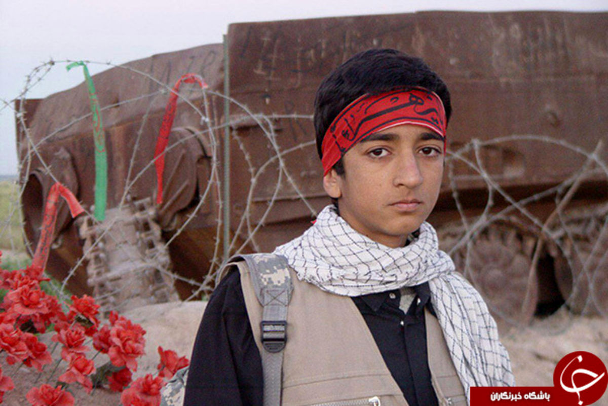 تصاویری ناب از شهید بی‌سر مدافع حرم