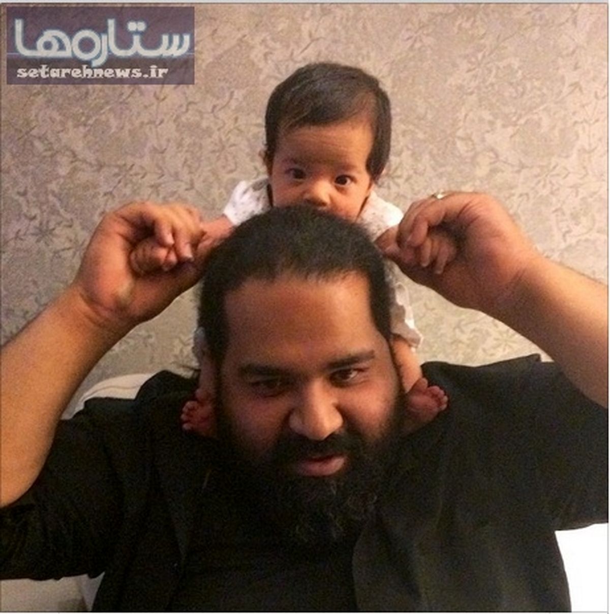 خواننده معروف و دخترش/عکس