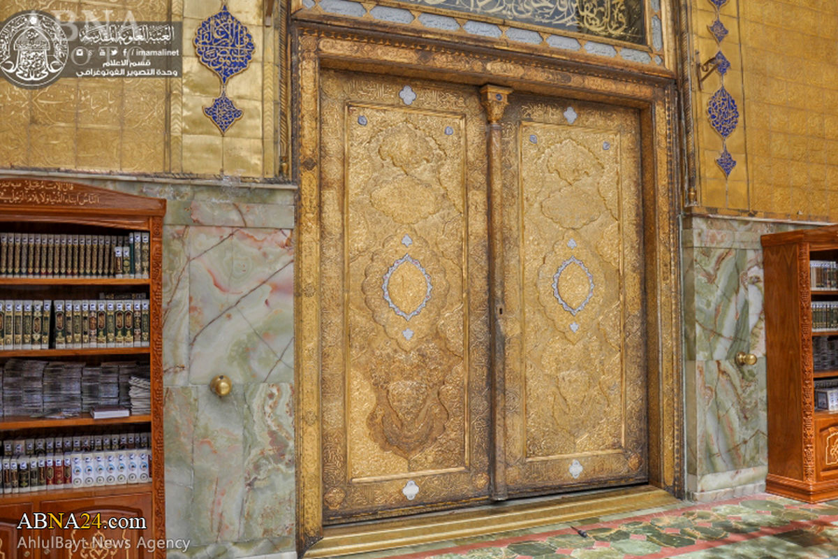 درب پنجاه ساله حرم امام علی (ع) +تصاویر