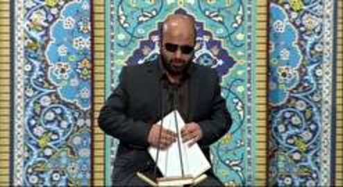 تلاوت دلنشین قاری نابینا در محضر رهبر انقلاب +فیلم