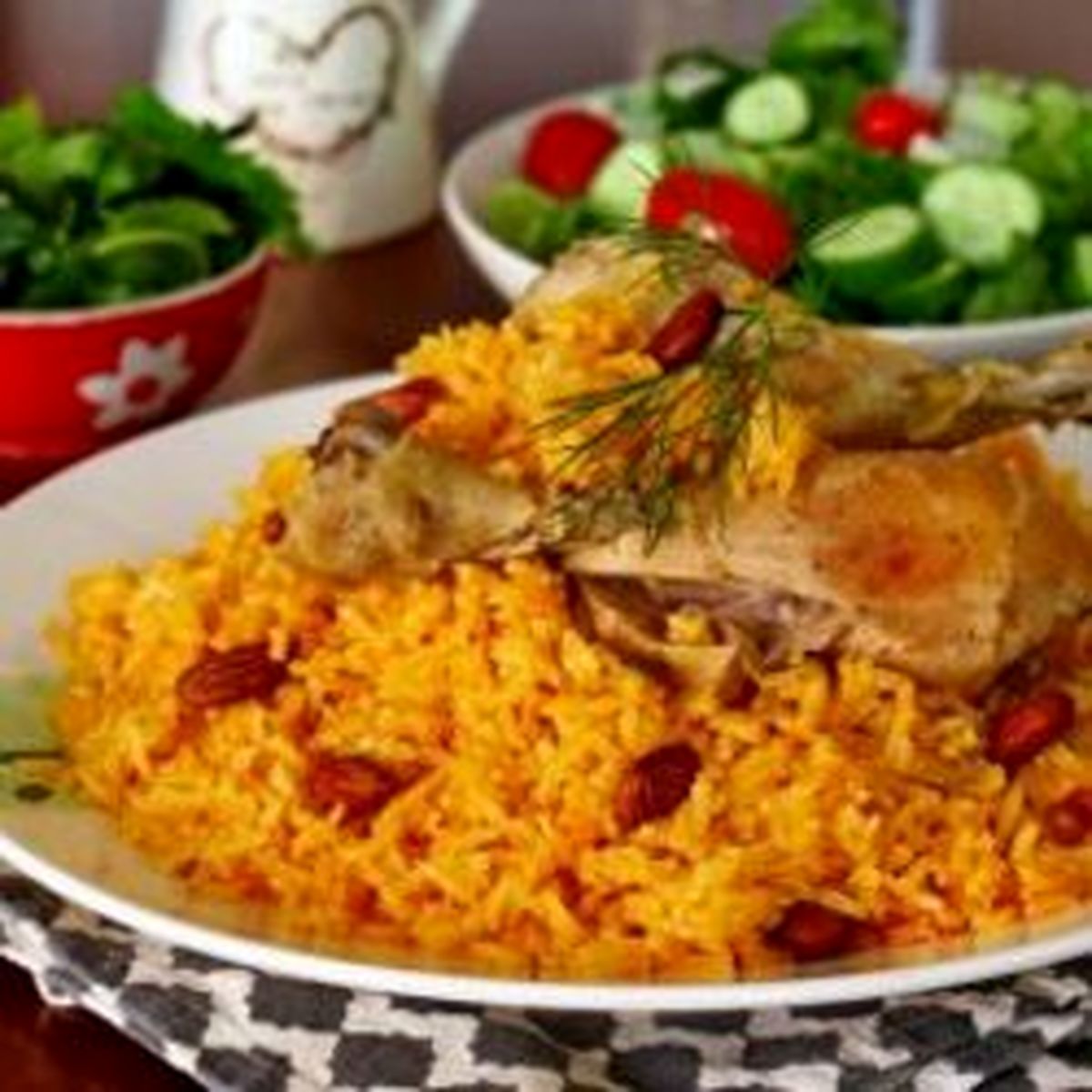 دستور پخت کبسه مرغ به صورت مرحله‌ای