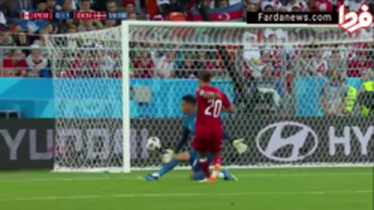 فیلم: گل دانمارک به پرو توسط یوسف پولسن