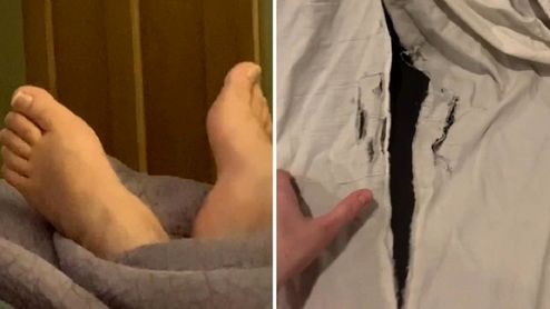 ناخن های بلند شوهر برای همسرش دردسرساز شد! +عکس