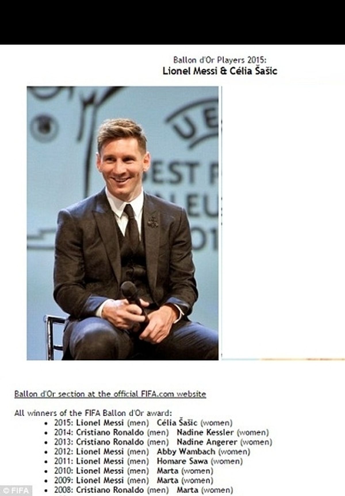 عکس:توپ طلا یکهفته زودتر در دست فوقستاره بارسا!