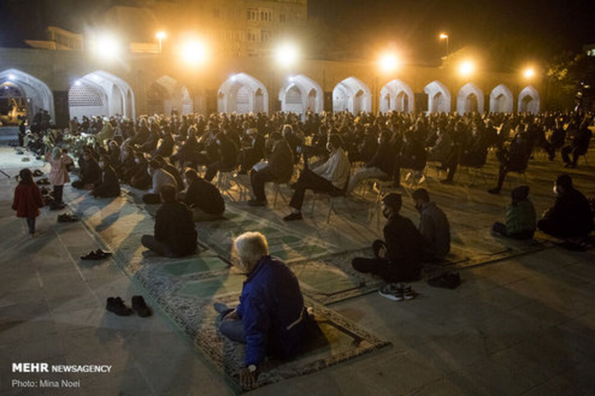 تصاویر: عزاداری شب ششم محرم در مسجد کبود تبریز