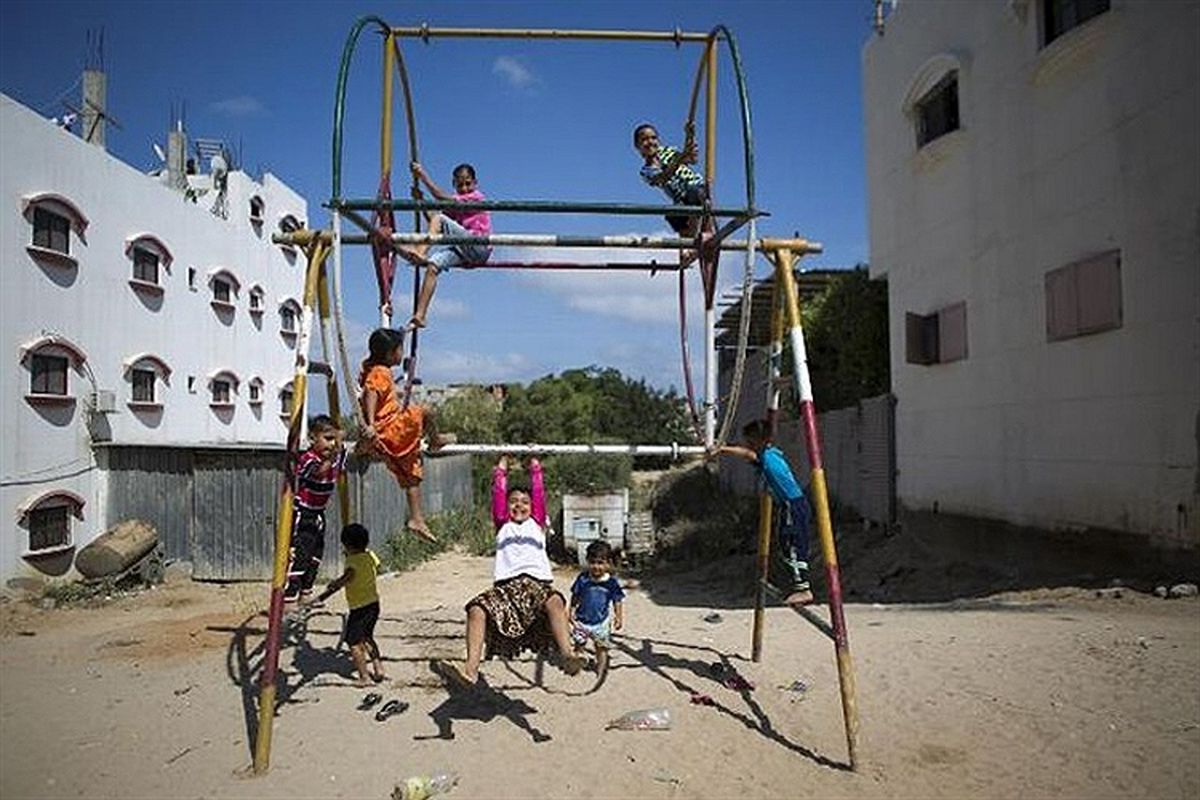 عکس/ بازی کودکان فلسطینی