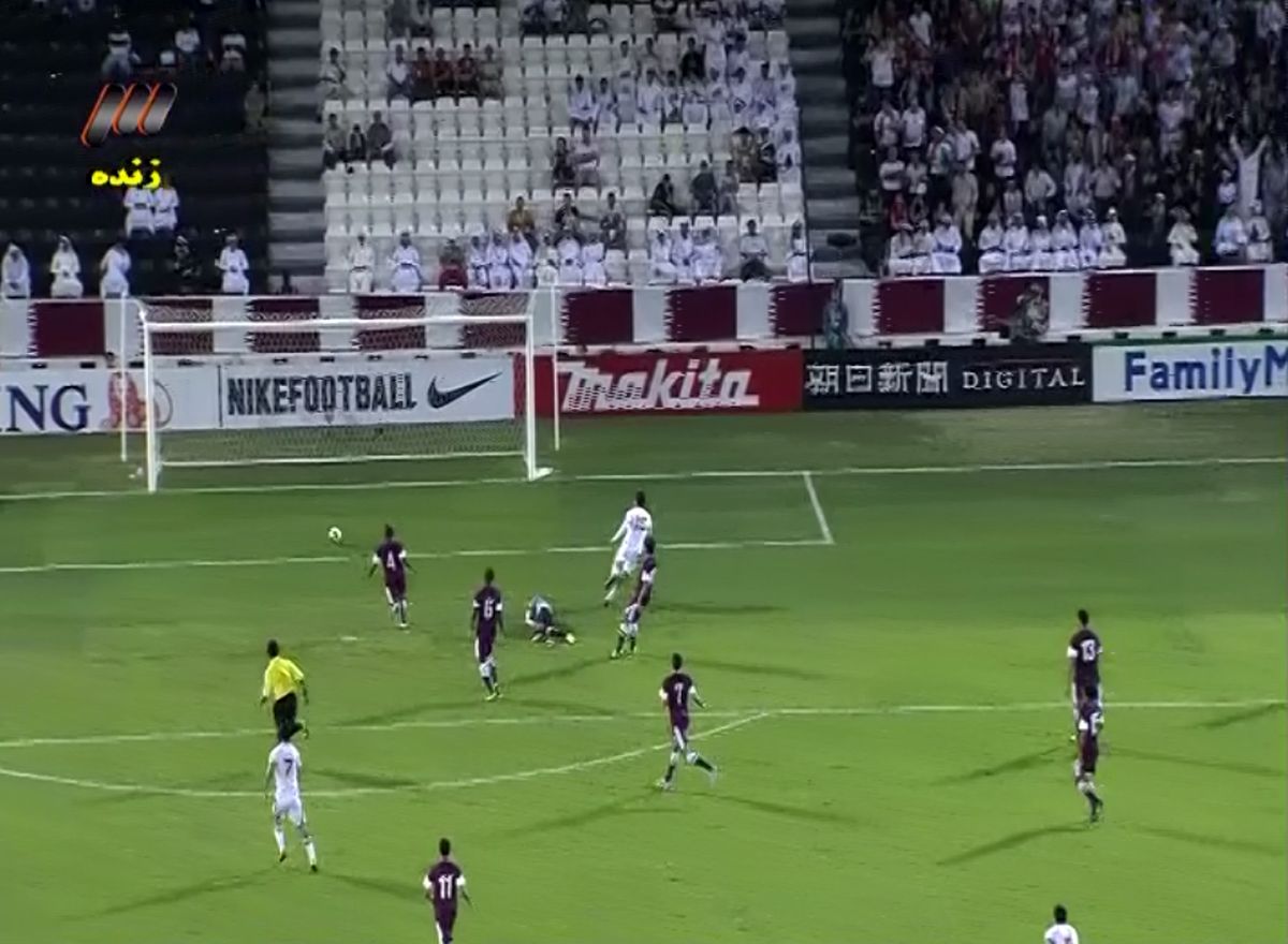 عکس/ لحظه اولین گل ایران به قطر