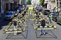 عکس: اعتراض جالب آلمانی‌ها به خودروهای تک سرنشین‌