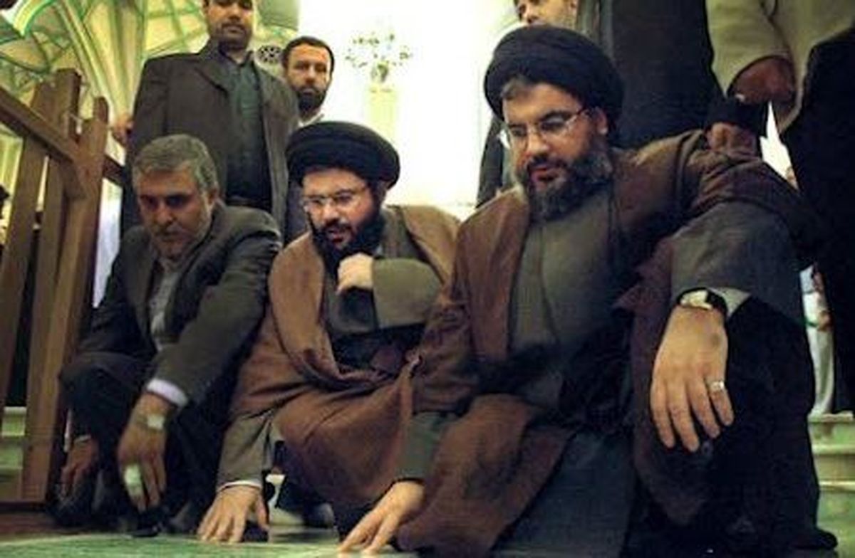 عکس/سیدحسن‌نصرالله در حرم‌ سیدالکریم
