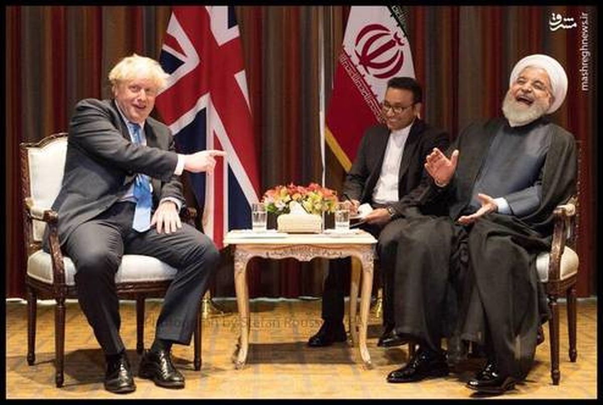 تصاویر: خنده‌های روحانی با نخست وزیر انگلیس