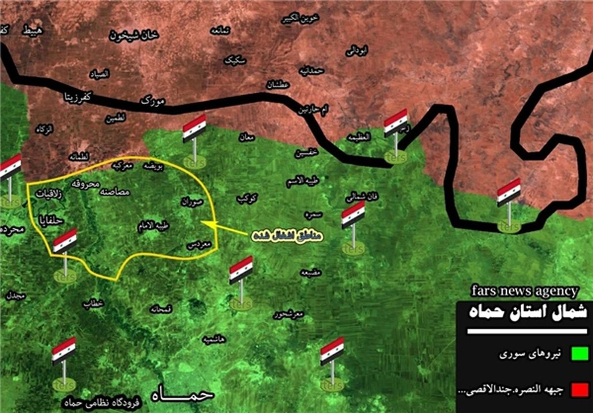 پیشروی تروریست‌ها در ۳ محور شمالی «حماه»متوقف شد