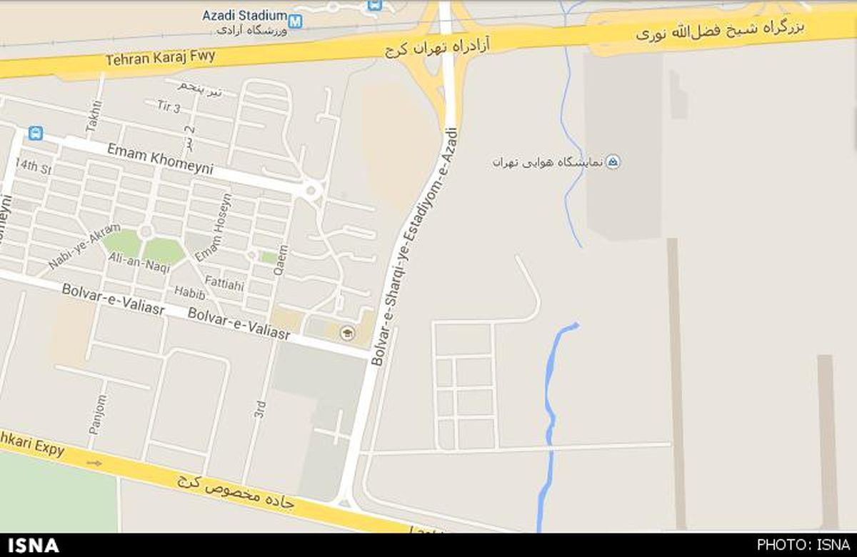 محل‌ دقیق سقوط هواپیمای ایران۱۴۰/عکس