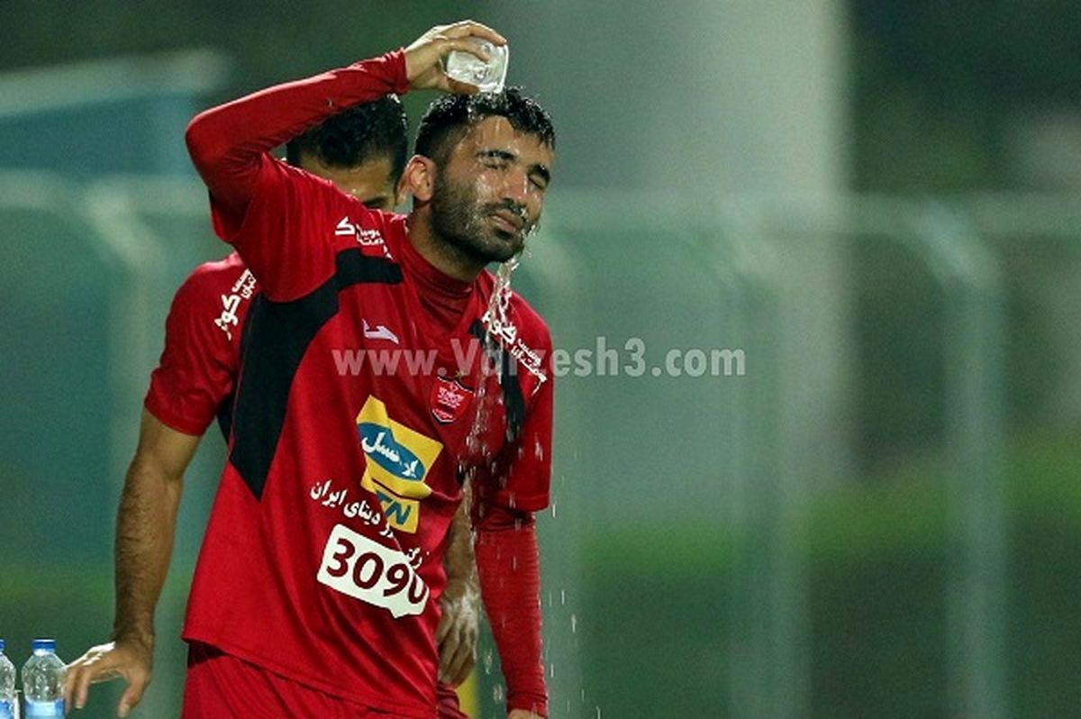 تمرین پرفشار پرسپولیس با چالش شرجی دوبی +تصاویر