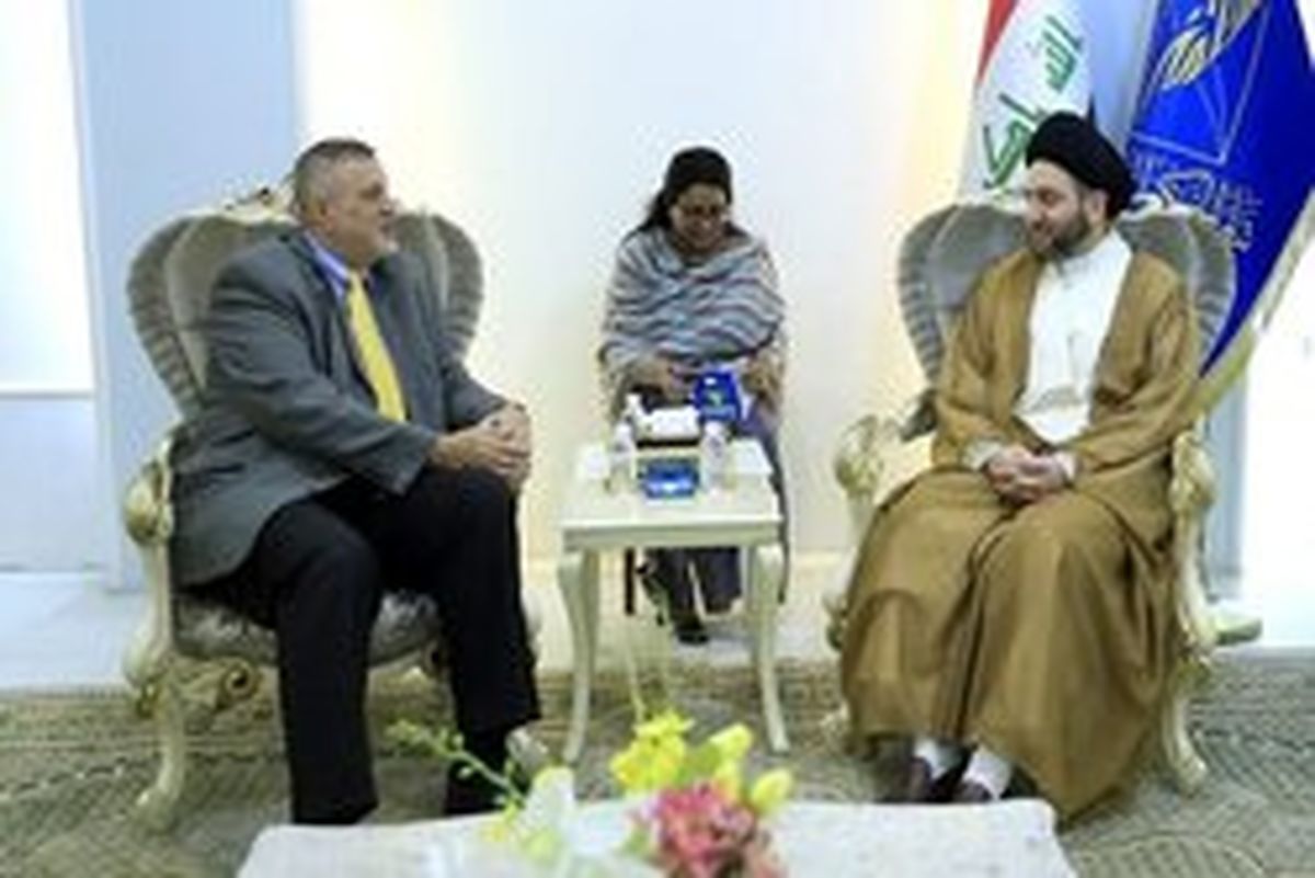 دیدار «سید عمار حکیم» با فرستاده ویژه سازمان ملل در امور عراق