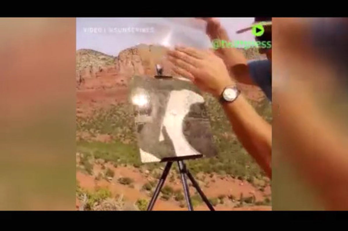 فیلم: نقاشی حیرت‌انگیز با نور خورشید!