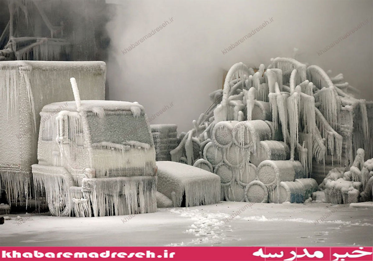 شدت سرما و یخبندان در روسیه/عکس