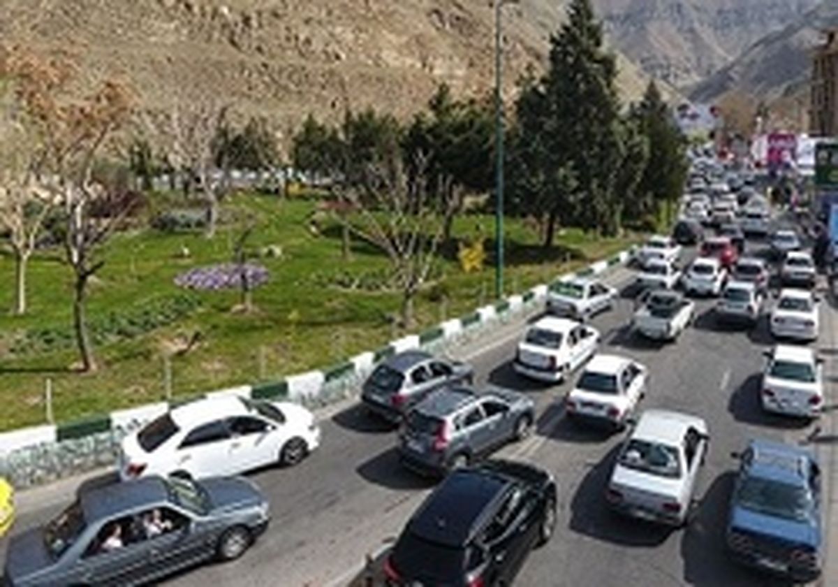 ترافیک سنگین در محور کرج-چالوس