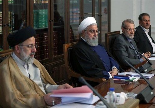 اولین حضور رئیسی در جلسه سران قوا +تصاویر