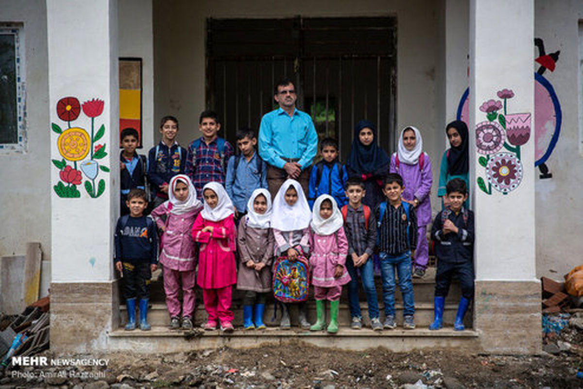 تصاویر: دانش آموزان روستای اسبو در مدرسه جدید