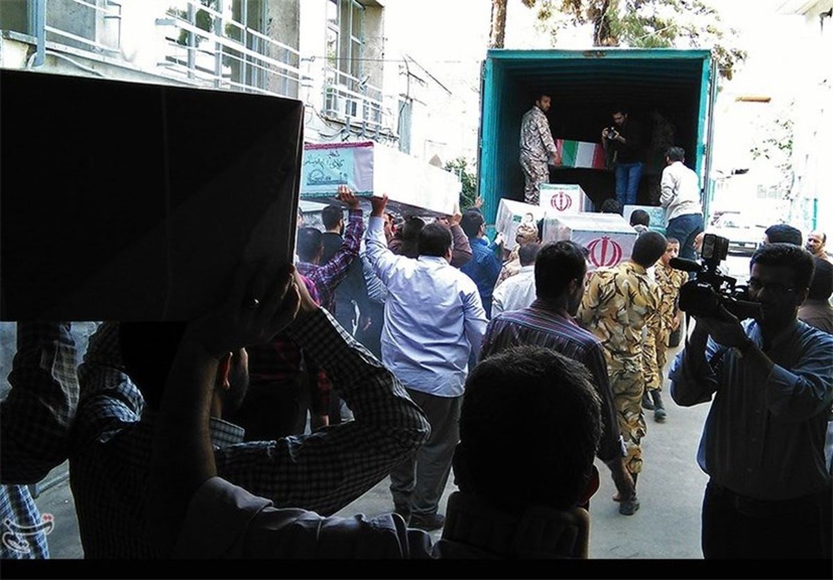 نخستین تصاویر انتقال شهدای غواص