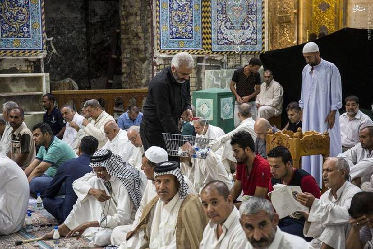 گزارش تصویری: افطاري ساده در حرم حضرت عباس(ع)