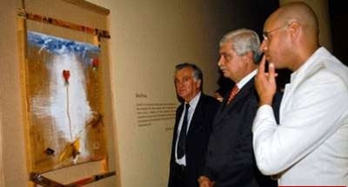 نمایشگاه آثار نقاشی سيف الاسلام قذافي