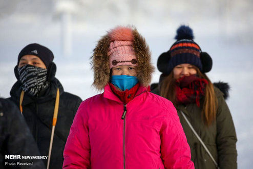 تصاویر: توریست‌های چینی در پارک «شفق شمالی»