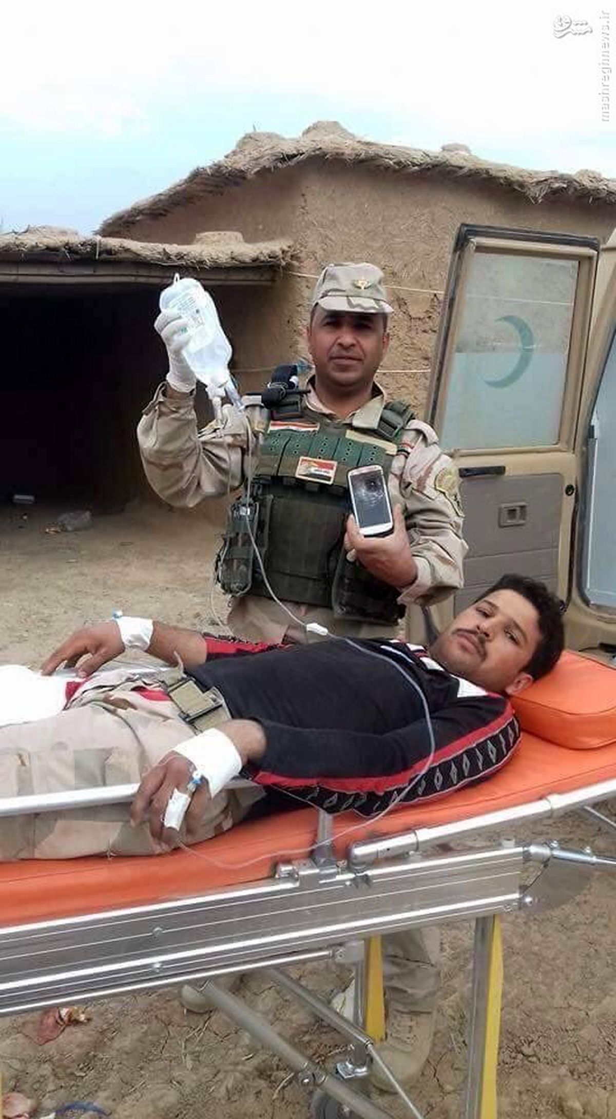 موبایل جان رزمنده عراقی را نجات داد +عکس