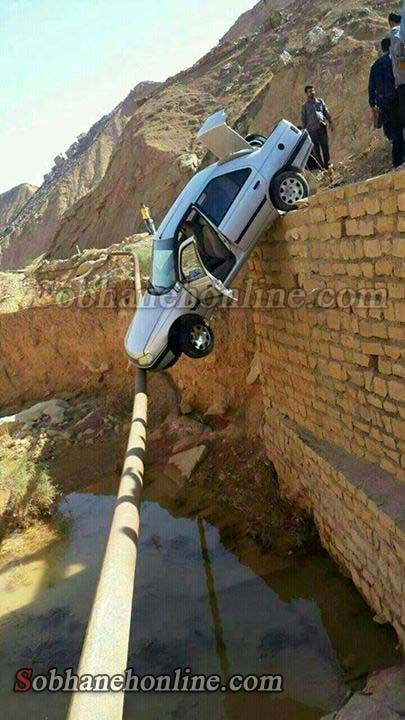 تصادف عجیب پژو 405/عکس