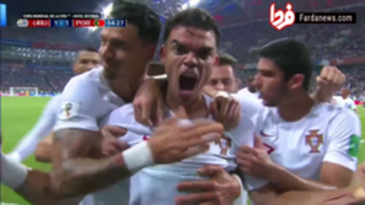 فیلم : گل اول پرتغال به اروگوئه (په په)