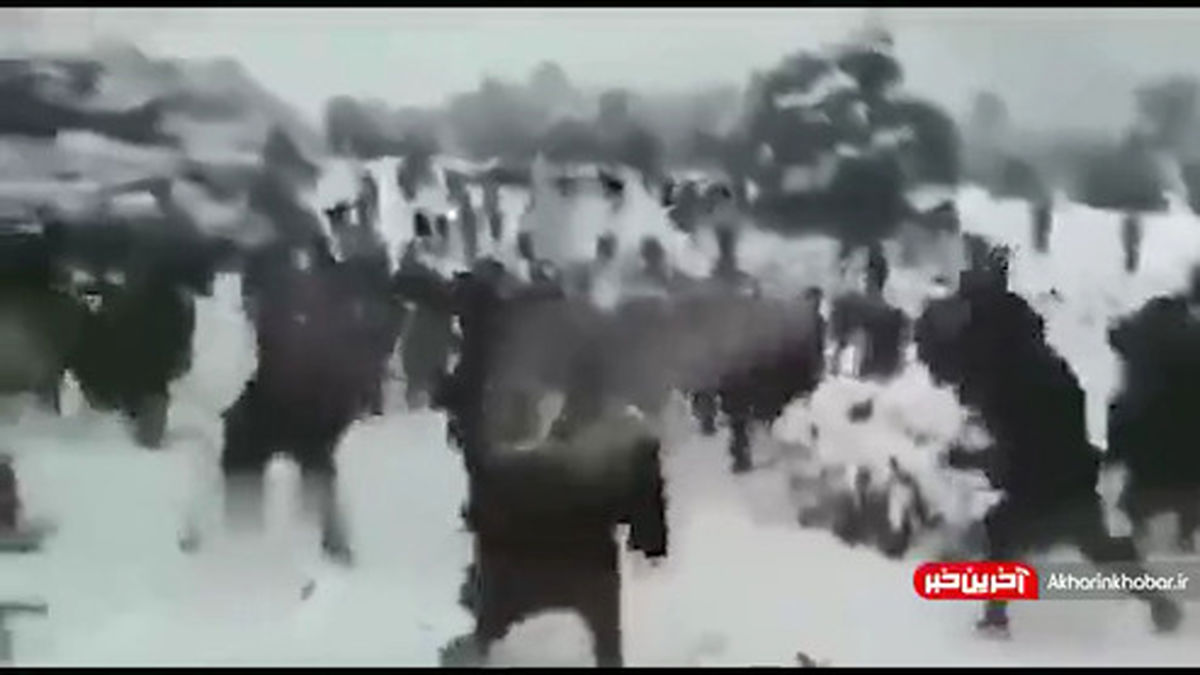 فیلم: برف بازی اعضای طالبان حین لشکرکشی